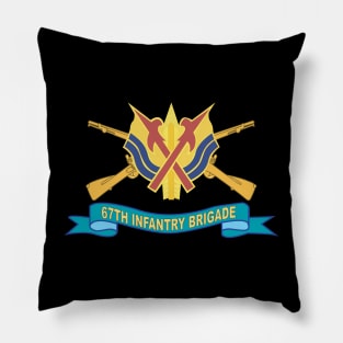 67th Infantry Brigade w Br - DUI - Ribbon X 300 Pillow