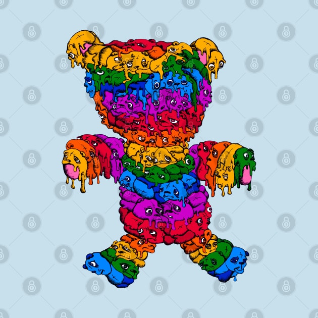 Bear Crump Rainbow Pride Bear 3 by Bear Crump