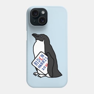 Penguin with Biden Harris 2024 Sign Phone Case