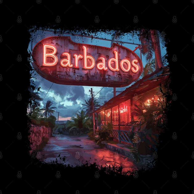 Barbados with Neon Sign by VelvetRoom