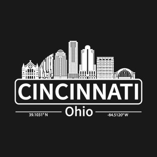 Cincinnati Ohio Skyline T-Shirt