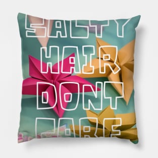 Mermaid Vibes Salty Hair T-Shirt Pillow