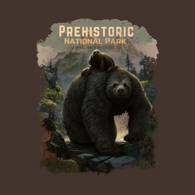 Prehistoric National Park - Giant Sloths by HideTheInsanity