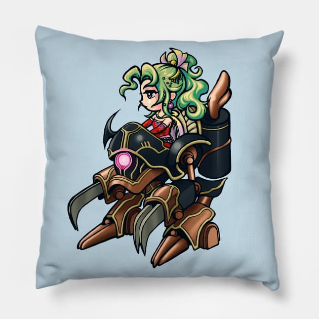 Terra in Magitek Armor - Final Fantasy VI Pillow by Studio Marimo