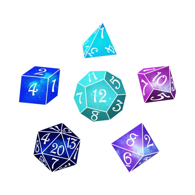 Neon dice by maryallen138