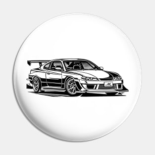 EUROBEAT INTENSIFIES - SILVIA S15 full-body version Pin