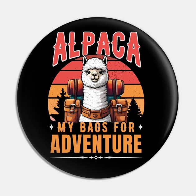 Adventure Ready Alpaca Pin by Annabelhut