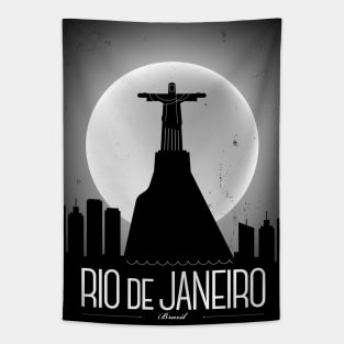 Rio De Janeiro Poster Design Tapestry