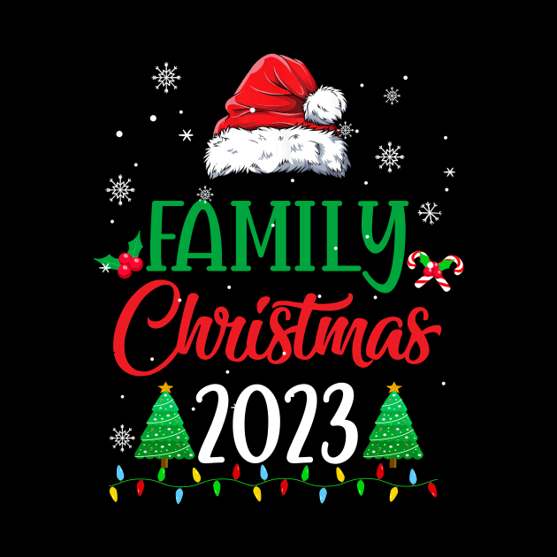 Family Christmas 2023 Matching Family Christmas Squad Santa by James Green