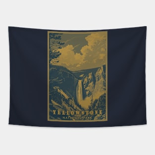 Doutone Yellowstone National Park Travel Poster Tapestry