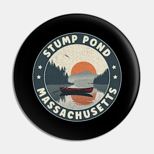 Stump Pond Massachusetts Sunset Pin