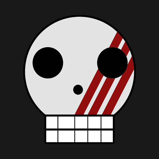 Striped Skull by Rebellion10