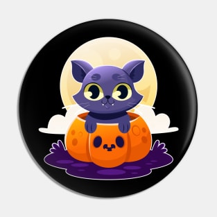 Halloween Cat unisex T-Shirt Pin