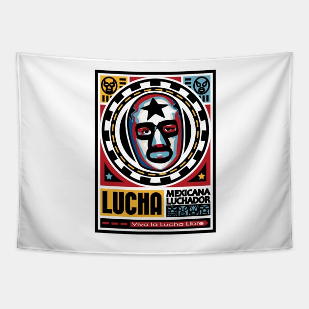 LUCHA-LIBRE Tapestry by RK58