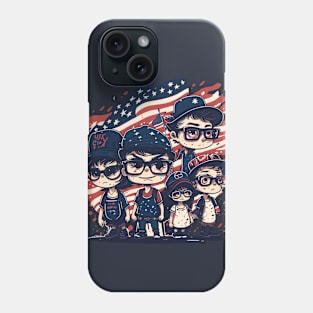 Patriotic American Family Phone Case