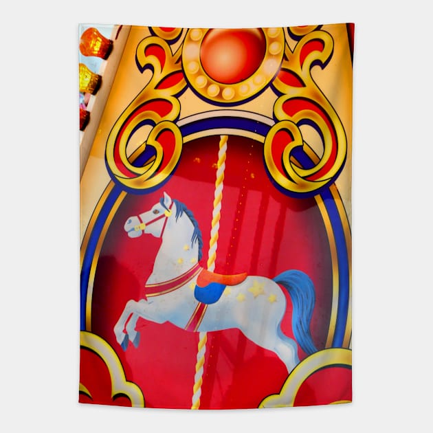 Funfair Horse Tapestry by JonDelorme