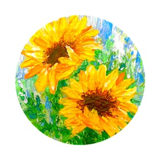 Sunflowers- Acrylic painting T-Shirt