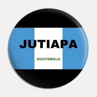 Jutiapa City in Guatemala Flag Colors Pin