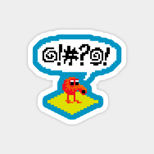 Pixel Q*Bert Magnet