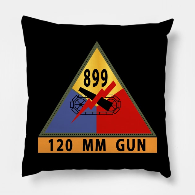 899th Tank Battalion SSI - w 120 MM Gun Name Stripe X 300 Pillow by twix123844