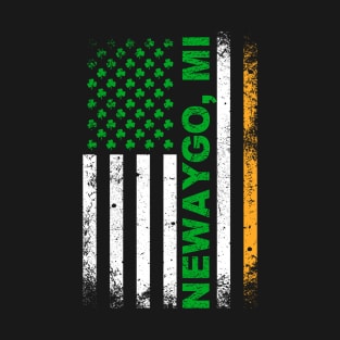 Irish American Flag NEWAYGO, MI T-Shirt