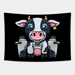 Cartoon Dairy Cow Tapestry