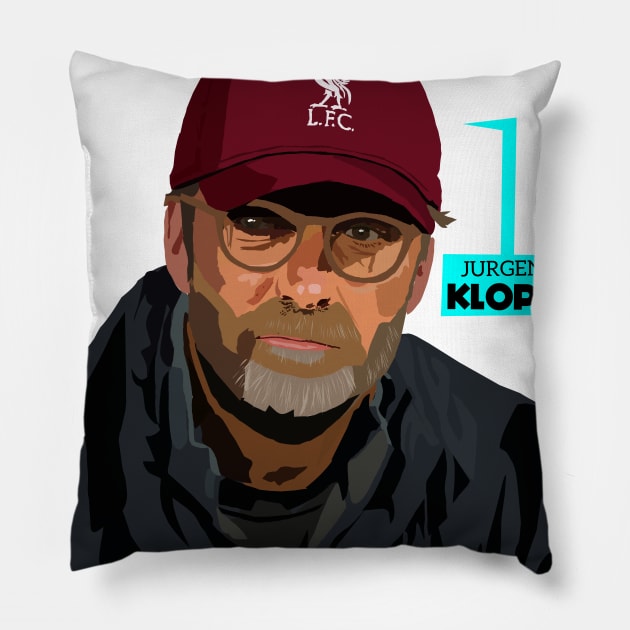 Jurgen Klopp Pillow by Asepart