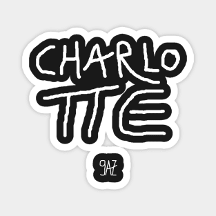 Name Charlotte for black background by 9AZ Magnet