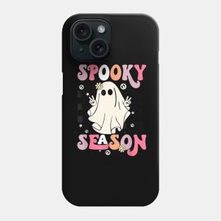 Retro Halloween Cute Ghost Spooky Season Funny Phone Case