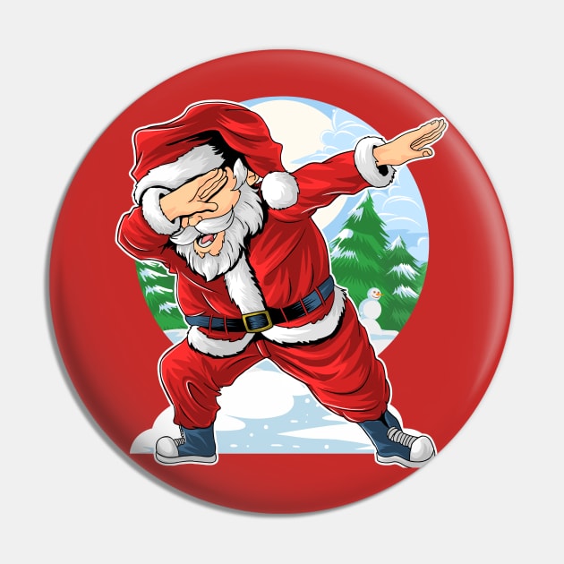 Dabbing Santa Pin by SpottydoggCreatives