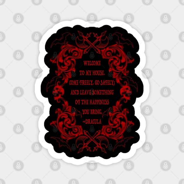 Dracula Quote Magnet by RavenWake