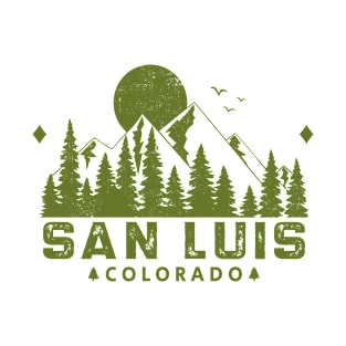 San Luis Colorado Mountain Souvenir T-Shirt