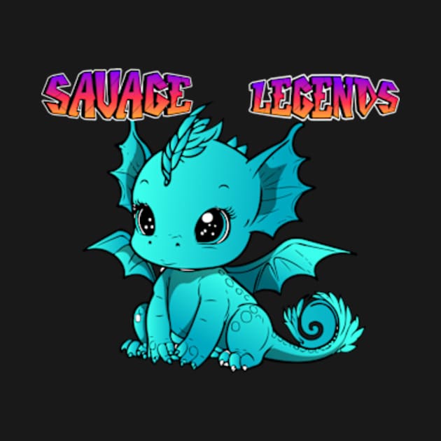 savage legends cute dragon by badrhijri