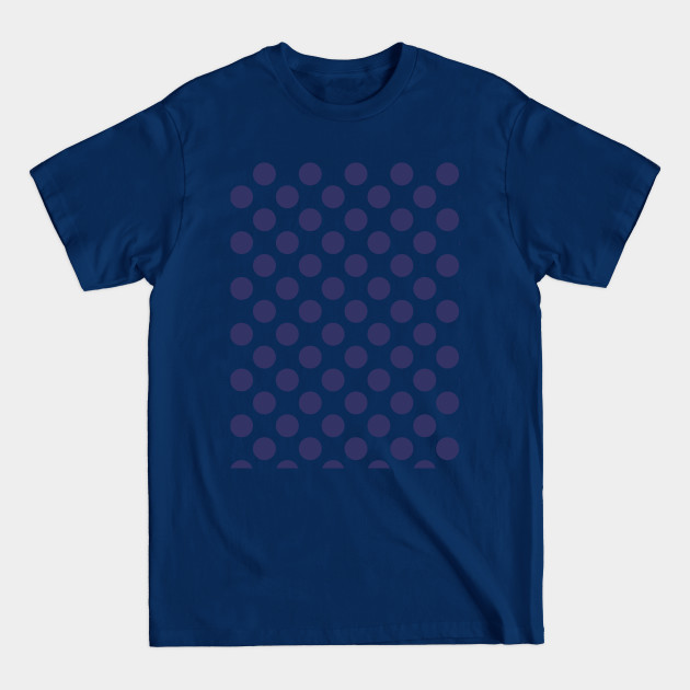 Disover Extra Large Blue Polka Dots on White Background - Blue Polka Dot Pattern - T-Shirt