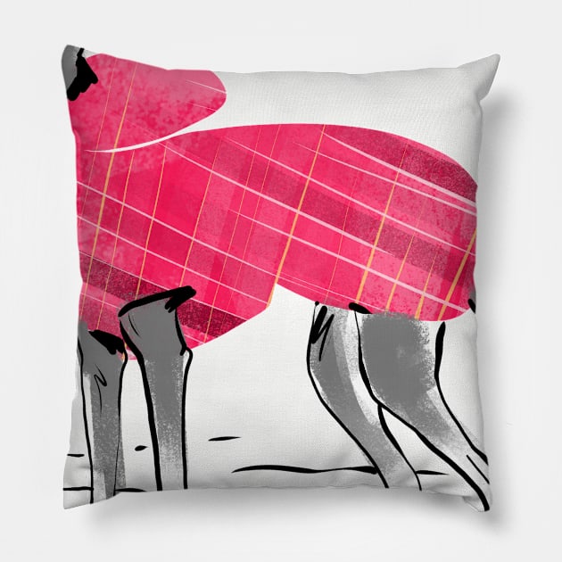 Dog in Popons 1 Pillow by TeesByKimchi