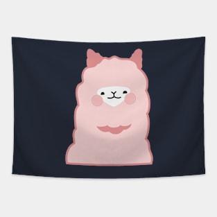 Cute Pink Llama Tapestry