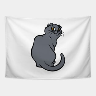 Little Gray Scottish Fold Tapestry