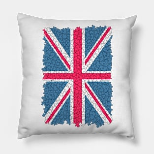 Union Jack Flag United Kingdom Great Britain Jigsaw Puzzle Pillow