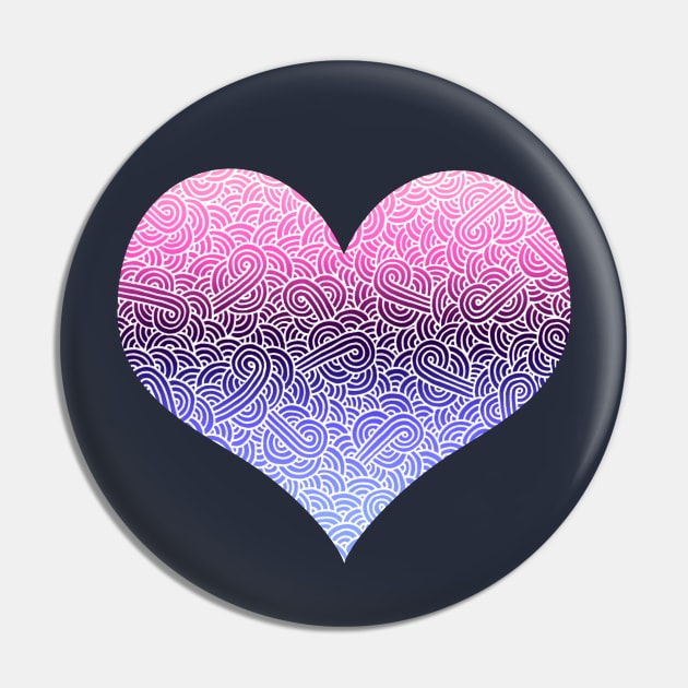 Ombré omnisexual colours and white swirls doodles heart Pin by Savousepate