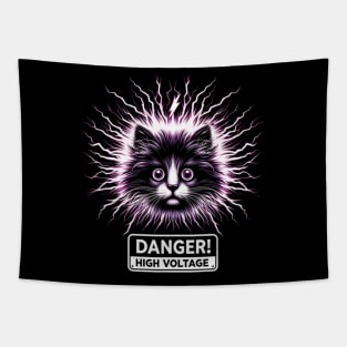 Danger High Voltage Tapestry