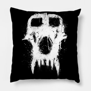 Baboon Skull Graffiti Pillow