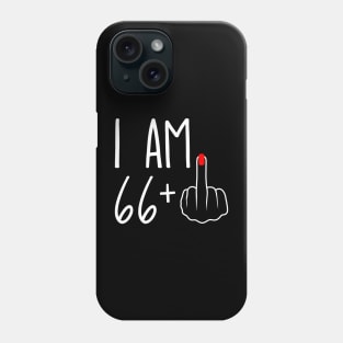 Vintage 67th Birthday I Am 66 Plus 1 Middle Finger Phone Case