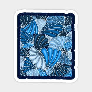 Blue Fandango fan design. Magnet