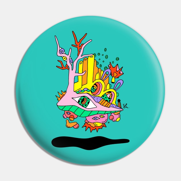 Bubble Town Pin by ShelbyWorks