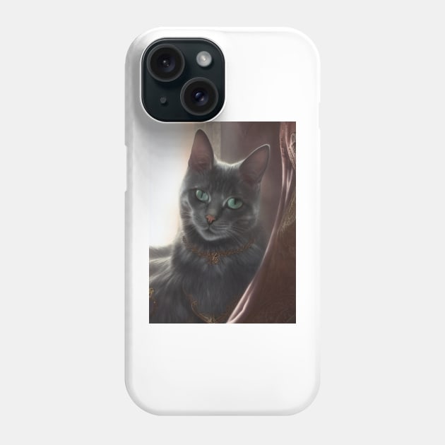 Mystic Mage Cat: Freya Phone Case by Dendros-Studio