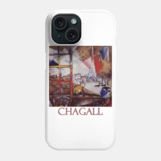 Paris Through the Window by Marc Chagall Phone Case