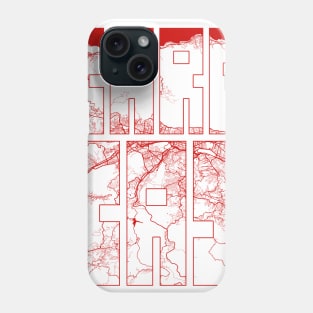 Caracas, Venezuela City Map Typography - Oriental Phone Case