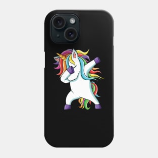 Dabbing unicorn We Wear Red For Red Ribbon Week Awareness Phone Case