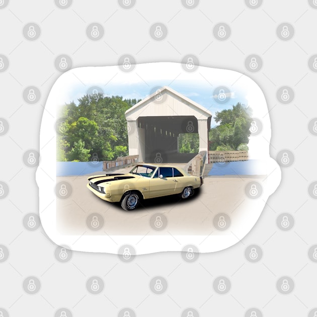 1972  Dart Swinger in our covered bridge series Magnet by Permages LLC