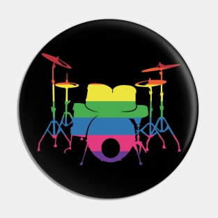 LGBT Drummer Pin